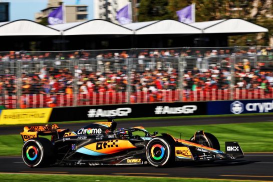 Oscar Piastri (AUS) McLaren MCL60.
02.04.2023. Formula 1 World Championship, Rd 3, Australian Grand Prix, Albert Park, Melbourne, Australia, Race Day.
- www.xpbimages.com, EMail: requests@xpbimages.com © Copyright: Batchelor / XPB Images