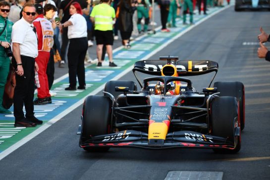 1st place Max Verstappen (NLD) Red Bull Racing.
02.04.2023. Formula 1 World Championship, Rd 3, Australian Grand Prix, Albert Park, Melbourne, Australia, Race Day.
- www.xpbimages.com, EMail: requests@xpbimages.com © Copyright: Batchelor / XPB Images