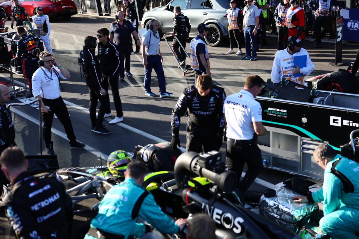 George Russell (GBR) Mercedes AMG F1 W14. 02.04.2023. Formula 1 World Championship, Rd 3, Australian Grand Prix, Albert Park, Melbourne, Australia, Race Day. - www.xpbimages.com, EMail: requests@xpbimages.com © Copyright: Batchelor / XPB Images