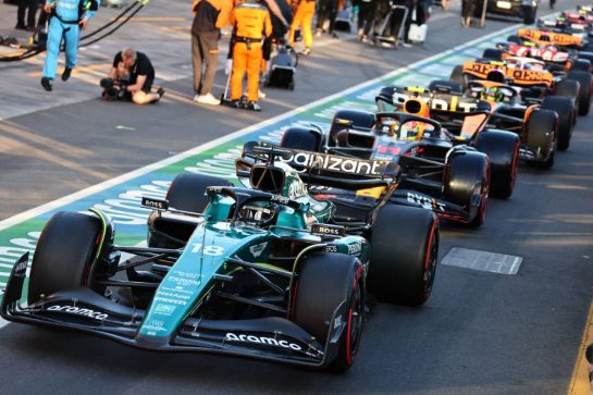 Lance Stroll (CDN) Aston Martin F1 Team AMR23.
02.04.2023. Formula 1 World Championship, Rd 3, Australian Grand Prix, Albert Park, Melbourne, Australia, Race Day.
- www.xpbimages.com, EMail: requests@xpbimages.com © Copyright: Batchelor / XPB Images