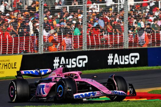 Esteban Ocon (FRA) Alpine F1 Team A523.
02.04.2023. Formula 1 World Championship, Rd 3, Australian Grand Prix, Albert Park, Melbourne, Australia, Race Day.
- www.xpbimages.com, EMail: requests@xpbimages.com © Copyright: Batchelor / XPB Images