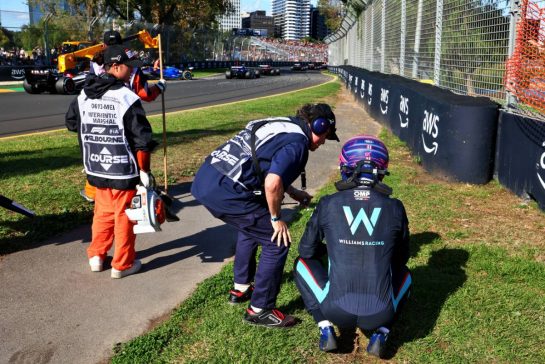Alexander Albon (THA) Williams Racing retired from the race.
02.04.2023. Formula 1 World Championship, Rd 3, Australian Grand Prix, Albert Park, Melbourne, Australia, Race Day.
- www.xpbimages.com, EMail: requests@xpbimages.com © Copyright: Coates / XPB Images