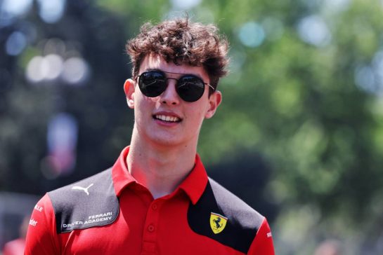 Oliver Bearman (GBR) Ferrari Academy Driver walks the circuit.
27.04.2023. Formula 1 World Championship, Rd 4, Azerbaijan Grand Prix, Baku Street Circuit, Azerbaijan, Preparation Day.
- www.xpbimages.com, EMail: requests@xpbimages.com © Copyright: Bearne / XPB Images