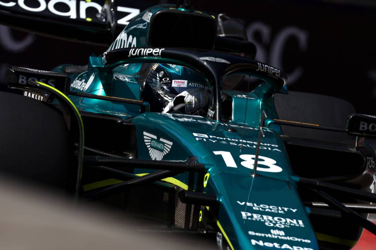 Lance Stroll (CDN) Aston Martin F1 Team AMR23.
28.04.2023. Formula 1 World Championship, Rd 4, Azerbaijan Grand Prix, Baku Street Circuit, Azerbaijan, Qualifying Day.
 - www.xpbimages.com, EMail: requests@xpbimages.com © Copyright: Coates / XPB Images