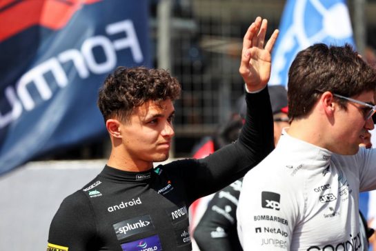 Lando Norris (GBR) McLaren on the grid.
30.04.2023. Formula 1 World Championship, Rd 4, Azerbaijan Grand Prix, Baku Street Circuit, Azerbaijan, Race Day.
- www.xpbimages.com, EMail: requests@xpbimages.com © Copyright: Batchelor / XPB Images