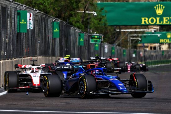 Alexander Albon (THA) Williams Racing FW45.
30.04.2023. Formula 1 World Championship, Rd 4, Azerbaijan Grand Prix, Baku Street Circuit, Azerbaijan, Race Day.
- www.xpbimages.com, EMail: requests@xpbimages.com © Copyright: Charniaux / XPB Images
