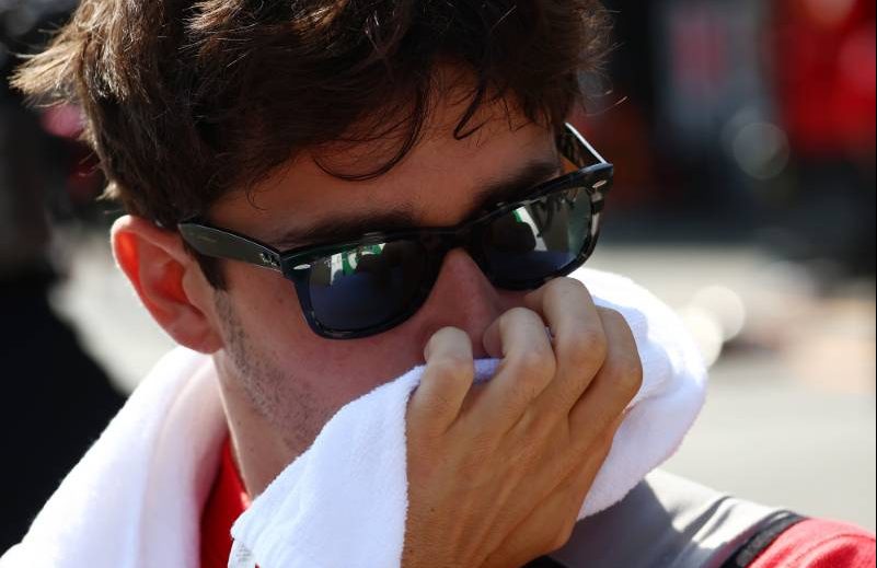 Charles Leclerc (MON) Ferrari on the grid. 30.04.2023. Formula 1 World Championship, Rd 4, Azerbaijan Grand Prix, Baku Street Circuit, Azerbaijan, Race Day. - www.xpbimages.com, EMail: requests@xpbimages.com © Copyright: Coates / XPB Images
