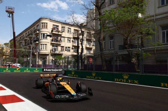 Oscar Piastri (AUS) McLaren MCL60.
30.04.2023. Formula 1 World Championship, Rd 4, Azerbaijan Grand Prix, Baku Street Circuit, Azerbaijan, Race Day.
- www.xpbimages.com, EMail: requests@xpbimages.com © Copyright: Coates / XPB Images