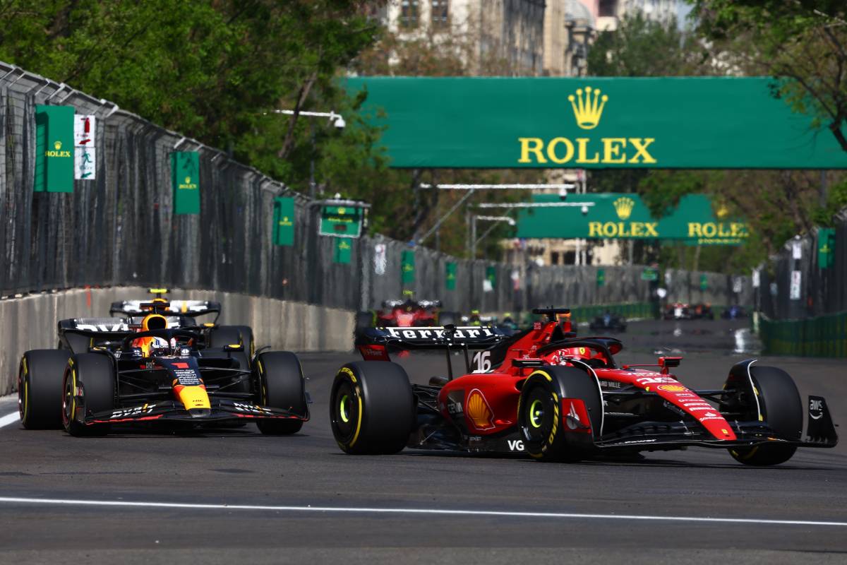 Charles Leclerc (MON) Ferrari SF-23.
30.04.2023. Formula 1 World Championship, Rd 4, Azerbaijan Grand Prix, Baku Street Circuit, Azerbaijan, Race Day.
- www.xpbimages.com, EMail: requests@xpbimages.com © Copyright: Charniaux / XPB Images