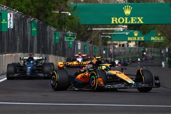 Lando Norris (GBR) McLaren MCL60.
30.04.2023. Formula 1 World Championship, Rd 4, Azerbaijan Grand Prix, Baku Street Circuit, Azerbaijan, Race Day.
- www.xpbimages.com, EMail: requests@xpbimages.com © Copyright: Charniaux / XPB Images