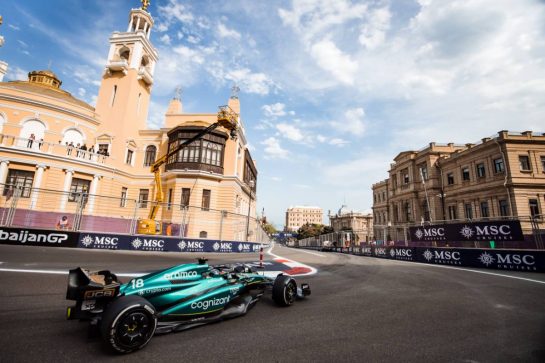 Lance Stroll (CDN) Aston Martin F1 Team AMR23.
30.04.2023. Formula 1 World Championship, Rd 4, Azerbaijan Grand Prix, Baku Street Circuit, Azerbaijan, Race Day.
- www.xpbimages.com, EMail: requests@xpbimages.com © Copyright: Bearne / XPB Images