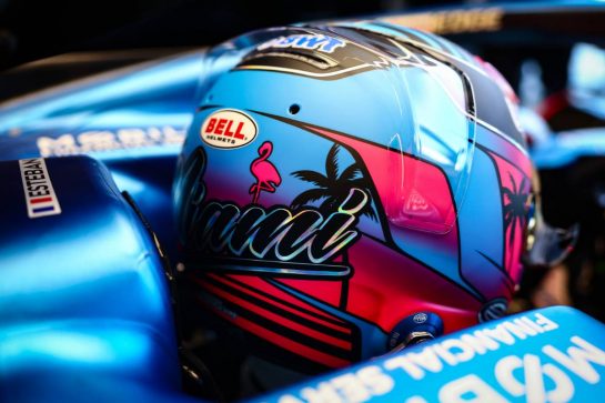 Esteban Ocon (FRA), Alpine F1 Team 
04.05.2023. Formula 1 World Championship, Rd 5, Miami Grand Prix, Miami, Florida, USA, Preparation Day.
- www.xpbimages.com, EMail: requests@xpbimages.com © Copyright: Charniaux / XPB Images