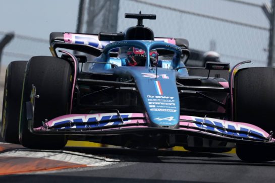 Esteban Ocon (FRA) Alpine F1 Team A523.
05.05.2023. Formula 1 World Championship, Rd 5, Miami Grand Prix, Miami, Florida, USA, Practice Day.
- www.xpbimages.com, EMail: requests@xpbimages.com © Copyright: Bearne / XPB Images