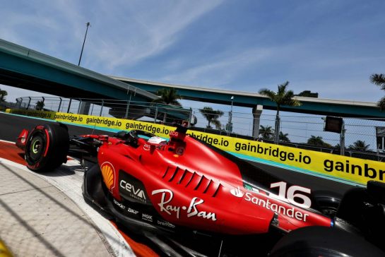 Charles Leclerc (MON) Ferrari SF-23.
05.05.2023. Formula 1 World Championship, Rd 5, Miami Grand Prix, Miami, Florida, USA, Practice Day.
- www.xpbimages.com, EMail: requests@xpbimages.com © Copyright: Bearne / XPB Images