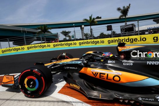 Oscar Piastri (AUS) McLaren MCL60.
05.05.2023. Formula 1 World Championship, Rd 5, Miami Grand Prix, Miami, Florida, USA, Practice Day.
- www.xpbimages.com, EMail: requests@xpbimages.com © Copyright: Bearne / XPB Images