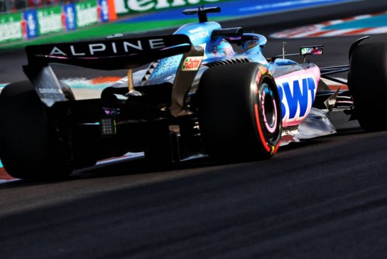 Esteban Ocon (FRA) Alpine F1 Team A523.
05.05.2023. Formula 1 World Championship, Rd 5, Miami Grand Prix, Miami, Florida, USA, Practice Day.
- www.xpbimages.com, EMail: requests@xpbimages.com © Copyright: Batchelor / XPB Images