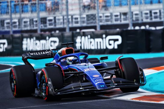 Alexander Albon (THA) Williams Racing FW45.
05.05.2023. Formula 1 World Championship, Rd 5, Miami Grand Prix, Miami, Florida, USA, Practice Day.
- www.xpbimages.com, EMail: requests@xpbimages.com © Copyright: Batchelor / XPB Images