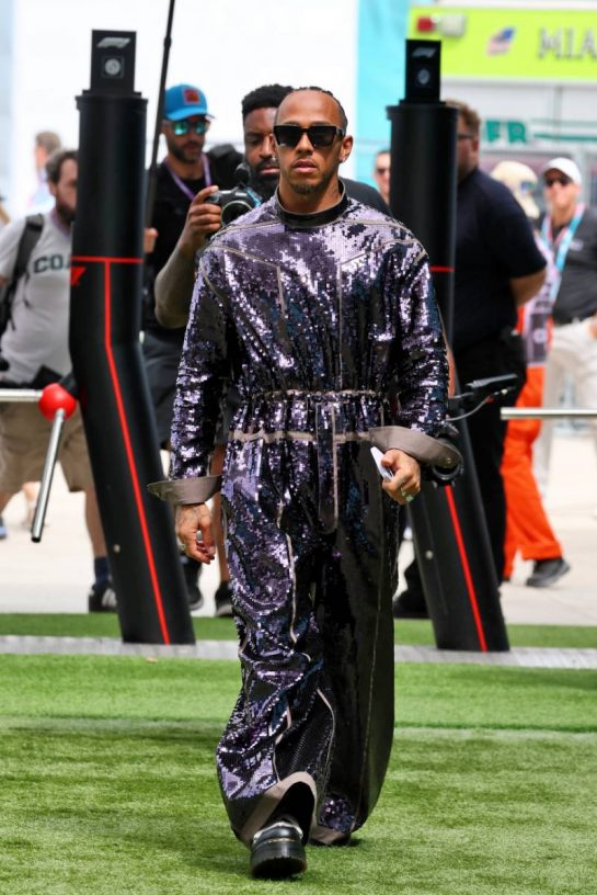 Lewis Hamilton (GBR) Mercedes AMG F1.
07.05.2023. Formula 1 World Championship, Rd 5, Miami Grand Prix, Miami, Florida, USA, Race Day.
- www.xpbimages.com, EMail: requests@xpbimages.com © Copyright: Moy / XPB Images
