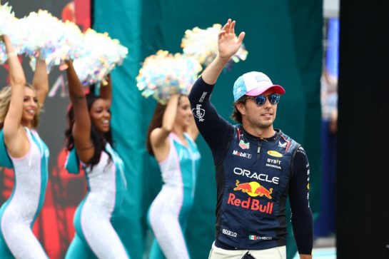 Sergio Perez (MEX) Red Bull Racing.
07.05.2023. Formula 1 World Championship, Rd 5, Miami Grand Prix, Miami, Florida, USA, Race Day.
- www.xpbimages.com, EMail: requests@xpbimages.com © Copyright: Batchelor / XPB Images