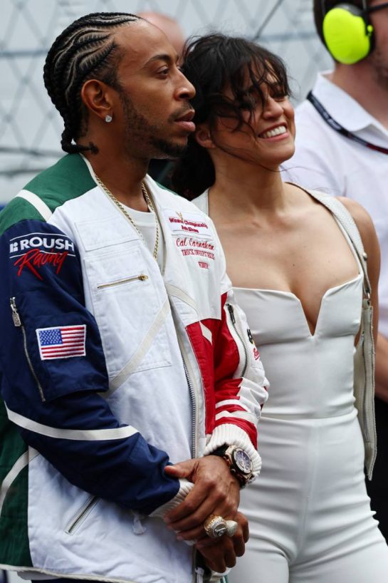 (L to R): Ludacris (USA) Rapper and Michelle Rodriguez (USA) Actress on the grid.
07.05.2023. Formula 1 World Championship, Rd 5, Miami Grand Prix, Miami, Florida, USA, Race Day.
- www.xpbimages.com, EMail: requests@xpbimages.com © Copyright: Batchelor / XPB Images