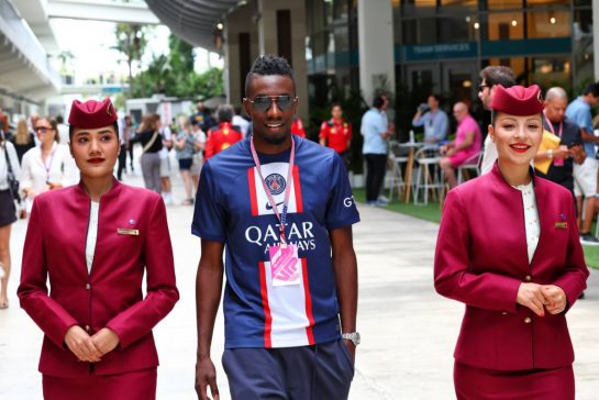 Blaise Matuidi (FRA) Former Football Player.
07.05.2023. Formula 1 World Championship, Rd 5, Miami Grand Prix, Miami, Florida, USA, Race Day.
- www.xpbimages.com, EMail: requests@xpbimages.com © Copyright: Coates / XPB Images