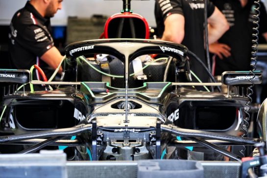 Mercedes AMG F1 W14 being prepared.
25.05.2023. Formula 1 World Championship, Rd 7, Monaco Grand Prix, Monte Carlo, Monaco, Preparation Day.
- www.xpbimages.com, EMail: requests@xpbimages.com © Copyright: Batchelor / XPB Images