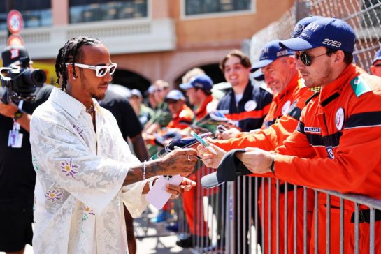 Lewis Hamilton (GBR) Mercedes AMG F1.
26.05.2023. Formula 1 World Championship, Rd 7, Monaco Grand Prix, Monte Carlo, Monaco, Practice Day.
- www.xpbimages.com, EMail: requests@xpbimages.com © Copyright: Bearne / XPB Images