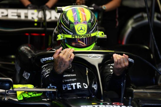 Lewis Hamilton (GBR) Mercedes AMG F1 W14.
26.05.2023. Formula 1 World Championship, Rd 7, Monaco Grand Prix, Monte Carlo, Monaco, Practice Day.
- www.xpbimages.com, EMail: requests@xpbimages.com © Copyright: Batchelor / XPB Images