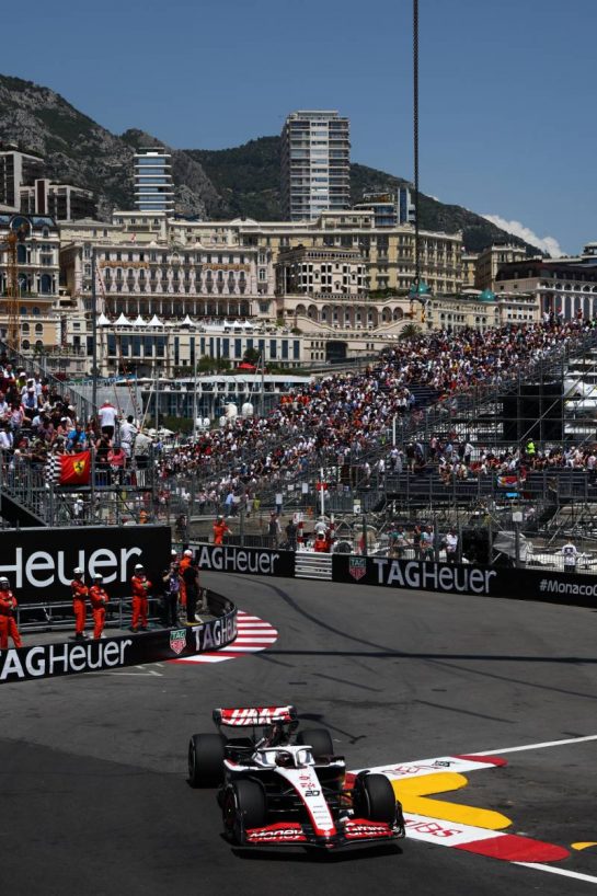 Kevin Magnussen (DEN) Haas VF-23.
26.05.2023. Formula 1 World Championship, Rd 7, Monaco Grand Prix, Monte Carlo, Monaco, Practice Day.
- www.xpbimages.com, EMail: requests@xpbimages.com © Copyright: Batchelor / XPB Images
