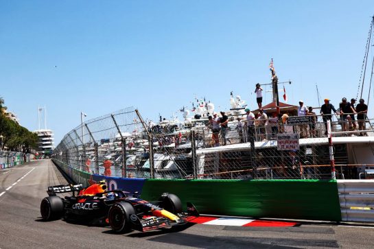 Sergio Perez (MEX) Red Bull Racing RB19.
26.05.2023. Formula 1 World Championship, Rd 7, Monaco Grand Prix, Monte Carlo, Monaco, Practice Day.
- www.xpbimages.com, EMail: requests@xpbimages.com © Copyright: Coates / XPB Images