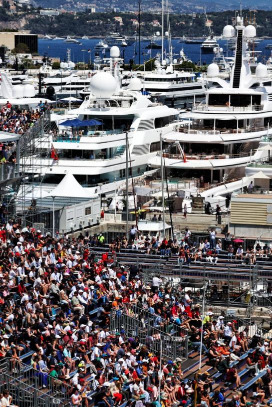 Boats in the scenic Monaco Harbour.
26.05.2023. Formula 1 World Championship, Rd 7, Monaco Grand Prix, Monte Carlo, Monaco, Practice Day.
- www.xpbimages.com, EMail: requests@xpbimages.com © Copyright: Moy / XPB Images