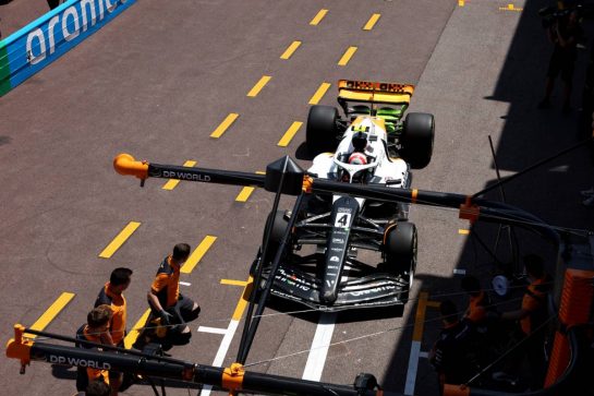 Lando Norris (GBR) McLaren MCL60 in the pits.
26.05.2023. Formula 1 World Championship, Rd 7, Monaco Grand Prix, Monte Carlo, Monaco, Practice Day.
- www.xpbimages.com, EMail: requests@xpbimages.com © Copyright: Bearne / XPB Images