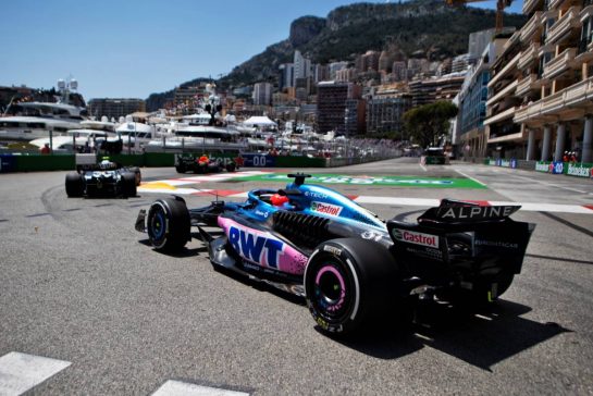 Esteban Ocon (FRA) Alpine F1 Team A523.
26.05.2023. Formula 1 World Championship, Rd 7, Monaco Grand Prix, Monte Carlo, Monaco, Practice Day.
- www.xpbimages.com, EMail: requests@xpbimages.com © Copyright: Price / XPB Images