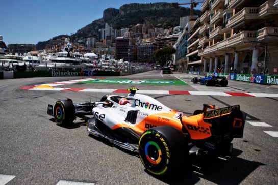 Lando Norris (GBR) McLaren MCL60.
26.05.2023. Formula 1 World Championship, Rd 7, Monaco Grand Prix, Monte Carlo, Monaco, Practice Day.
- www.xpbimages.com, EMail: requests@xpbimages.com © Copyright: Price / XPB Images