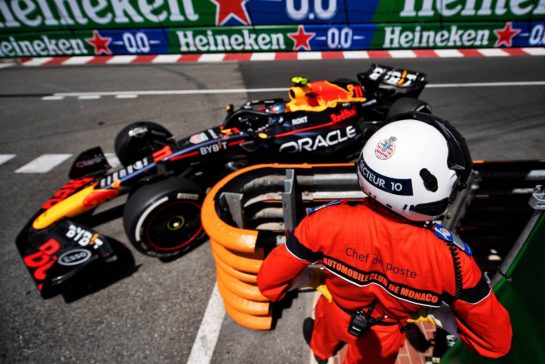 Sergio Perez (MEX) Red Bull Racing RB19.
26.05.2023. Formula 1 World Championship, Rd 7, Monaco Grand Prix, Monte Carlo, Monaco, Practice Day.
- www.xpbimages.com, EMail: requests@xpbimages.com © Copyright: Price / XPB Images