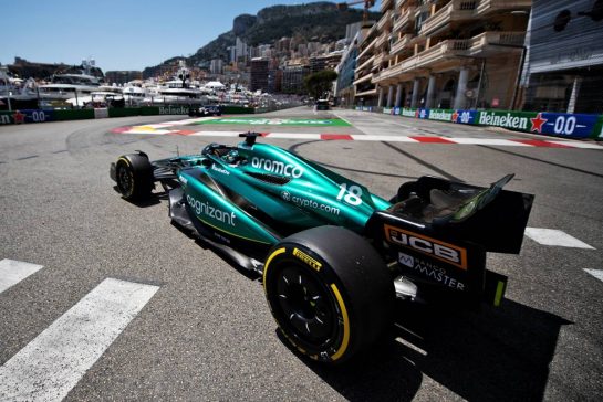 Lance Stroll (CDN) Aston Martin F1 Team AMR23.
26.05.2023. Formula 1 World Championship, Rd 7, Monaco Grand Prix, Monte Carlo, Monaco, Practice Day.
- www.xpbimages.com, EMail: requests@xpbimages.com © Copyright: Price / XPB Images