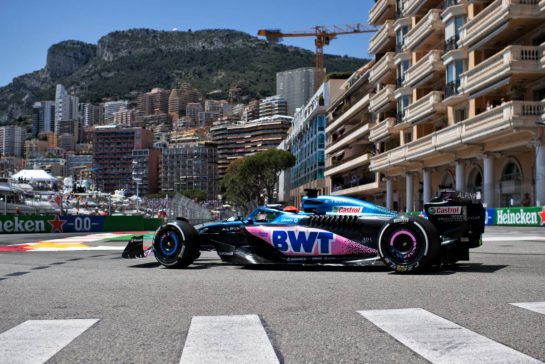 Esteban Ocon (FRA) Alpine F1 Team A523.
26.05.2023. Formula 1 World Championship, Rd 7, Monaco Grand Prix, Monte Carlo, Monaco, Practice Day.
- www.xpbimages.com, EMail: requests@xpbimages.com © Copyright: Price / XPB Images