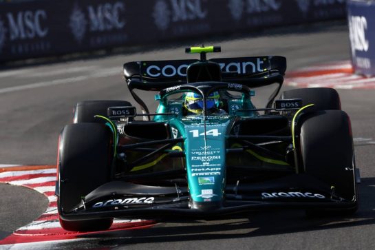 Fernando Alonso (ESP) Aston Martin F1 Team AMR23.
26.05.2023. Formula 1 World Championship, Rd 7, Monaco Grand Prix, Monte Carlo, Monaco, Practice Day.
- www.xpbimages.com, EMail: requests@xpbimages.com © Copyright: Coates / XPB Images