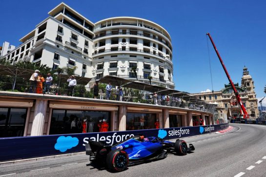 Alexander Albon (THA) Williams Racing FW45.
27.05.2023. Formula 1 World Championship, Rd 7, Monaco Grand Prix, Monte Carlo, Monaco, Qualifying Day.
- www.xpbimages.com, EMail: requests@xpbimages.com © Copyright: Moy / XPB Images