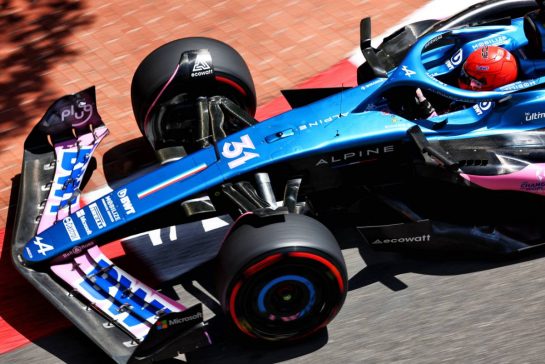 Esteban Ocon (FRA) Alpine F1 Team A523.
27.05.2023. Formula 1 World Championship, Rd 7, Monaco Grand Prix, Monte Carlo, Monaco, Qualifying Day.
- www.xpbimages.com, EMail: requests@xpbimages.com © Copyright: Coates / XPB Images