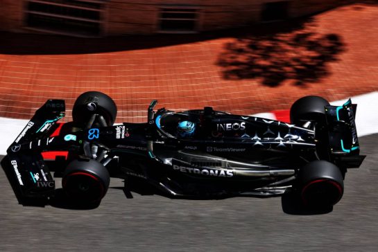 George Russell (GBR) Mercedes AMG F1 W14.
27.05.2023. Formula 1 World Championship, Rd 7, Monaco Grand Prix, Monte Carlo, Monaco, Qualifying Day.
- www.xpbimages.com, EMail: requests@xpbimages.com © Copyright: Coates / XPB Images