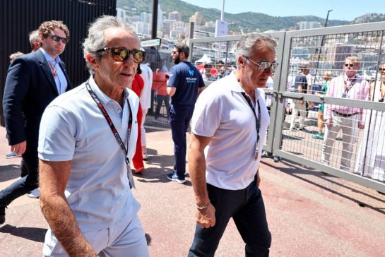 (L to R): Alain Prost (FRA) with Jean Alesi (FRA).
27.05.2023. Formula 1 World Championship, Rd 7, Monaco Grand Prix, Monte Carlo, Monaco, Qualifying Day.
- www.xpbimages.com, EMail: requests@xpbimages.com © Copyright: Moy / XPB Images
