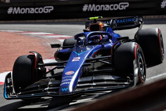 Logan Sargeant (USA) Williams Racing FW45.
27.05.2023. Formula 1 World Championship, Rd 7, Monaco Grand Prix, Monte Carlo, Monaco, Qualifying Day.
- www.xpbimages.com, EMail: requests@xpbimages.com © Copyright: Bearne / XPB Images