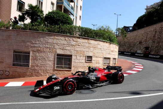 Zhou Guanyu (CHN) Alfa Romeo F1 Team C43.
27.05.2023. Formula 1 World Championship, Rd 7, Monaco Grand Prix, Monte Carlo, Monaco, Qualifying Day.
- www.xpbimages.com, EMail: requests@xpbimages.com © Copyright: Bearne / XPB Images