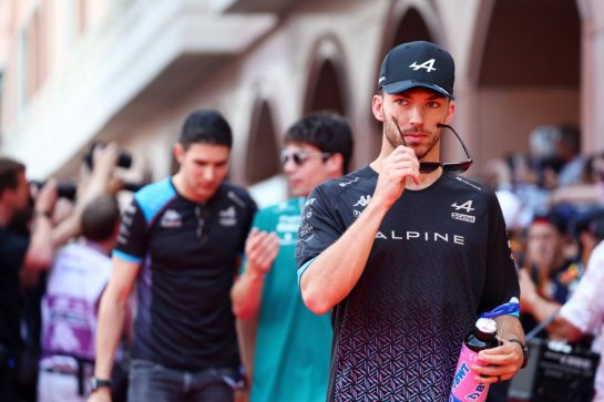 Pierre Gasly (FRA) Alpine F1 Team on the drivers' parade.
28.05.2023. Formula 1 World Championship, Rd 7, Monaco Grand Prix, Monte Carlo, Monaco, Race Day.
- www.xpbimages.com, EMail: requests@xpbimages.com © Copyright: Batchelor / XPB Images