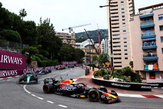 Max Verstappen (NLD) Red Bull Racing RB19 leads at the start of the race.
28.05.2023. Formula 1 World Championship, Rd 7, Monaco Grand Prix, Monte Carlo, Monaco, Race Day.
- www.xpbimages.com, EMail: requests@xpbimages.com © Copyright: Batchelor / XPB Images
