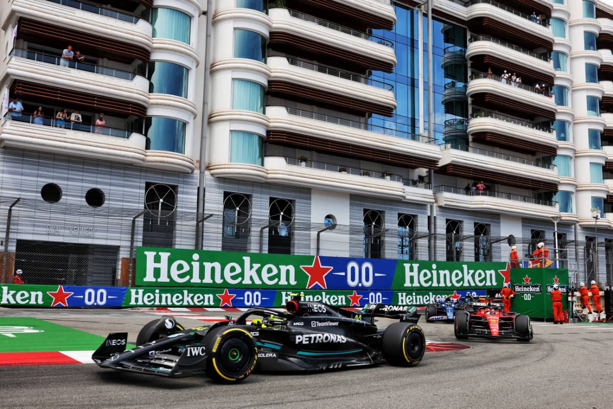 Lewis Hamilton (GBR) Mercedes AMG F1 W14. 28.05.2023. Formula 1 World Championship, Rd 7, Monaco Grand Prix, Monte Carlo, Monaco, Race Day. - www.xpbimages.com, EMail: requests@xpbimages.com © Copyright: Bearne / XPB Images