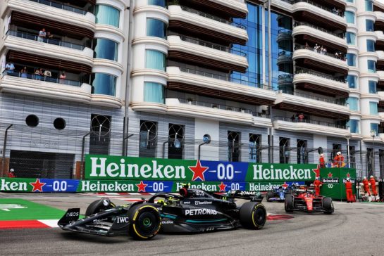 Lewis Hamilton (GBR) Mercedes AMG F1 W14.
28.05.2023. Formula 1 World Championship, Rd 7, Monaco Grand Prix, Monte Carlo, Monaco, Race Day.
- www.xpbimages.com, EMail: requests@xpbimages.com © Copyright: Bearne / XPB Images
