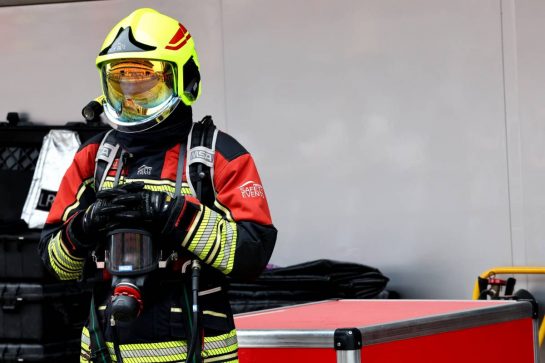 A fire marshal.
01.06.2023. Formula 1 World Championship, Rd 8, Spanish Grand Prix, Barcelona, Spain, Preparation Day.
- www.xpbimages.com, EMail: requests@xpbimages.com © Copyright: Bearne / XPB Images