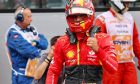 Carlos Sainz Jr (ESP) Ferrari celebrates his second position in qualifying parc ferme. 03.06.2023. Formula 1 World Championship, Rd 8, Spanish Grand Prix, Barcelona, Spain, Qualifying Day. - www.xpbimages.com, EMail: requests@xpbimages.com © Copyright: Batchelor / XPB Images